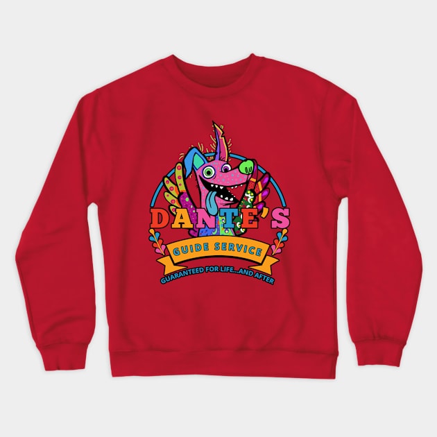 Dante's Guide Service Crewneck Sweatshirt by MagicalMeltdown